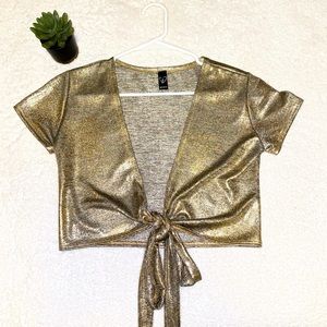 Gold Crop Top